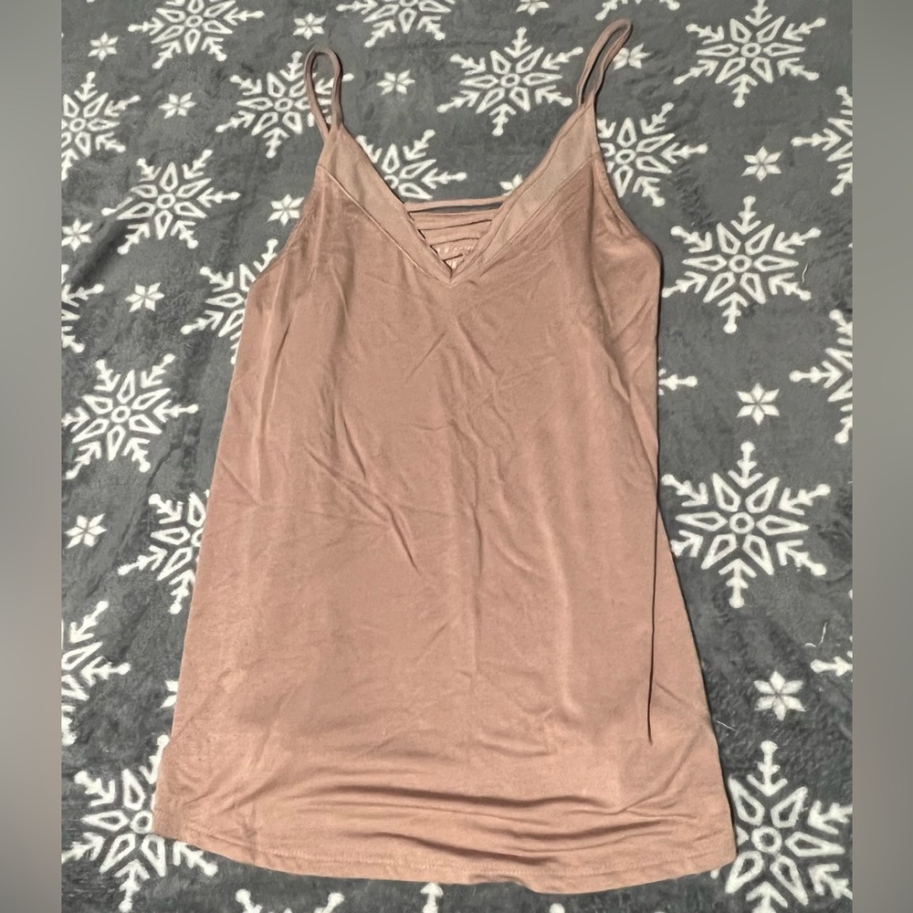 Lined vneck flowy spaghetti strap
